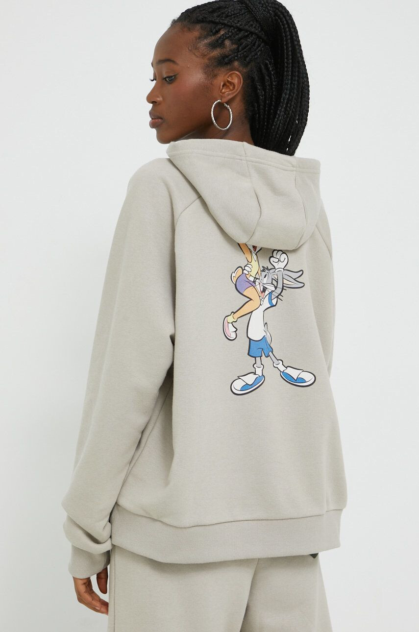 Ellesse Mikina X Looney Tunes dámská zelená barva s potiskem - Pepit.cz