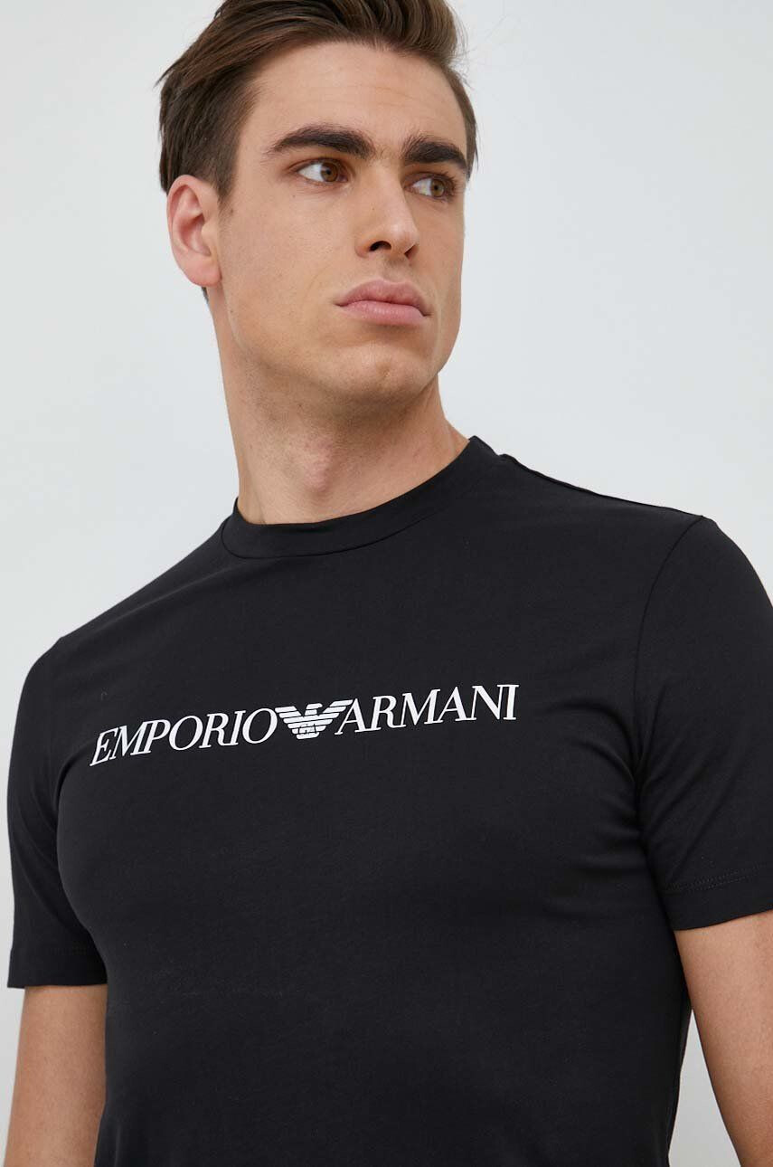 Emporio Armani Bavlněné tričko - Pepit.cz