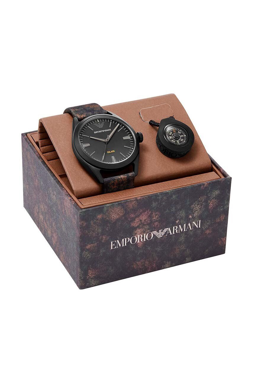 Emporio Armani Hodinky AR80056 černá barva - Pepit.cz