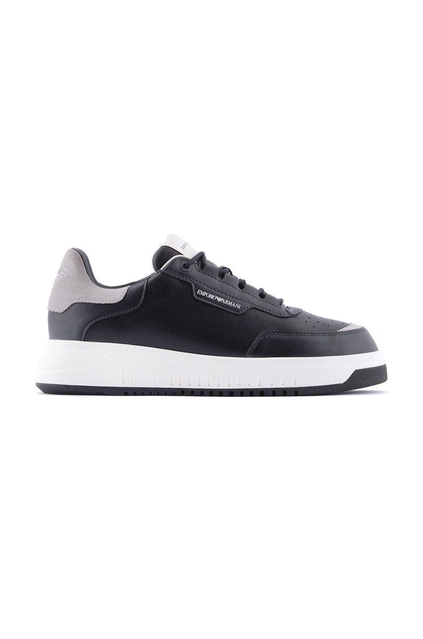 Emporio Armani Kožené sneakers boty - Pepit.cz