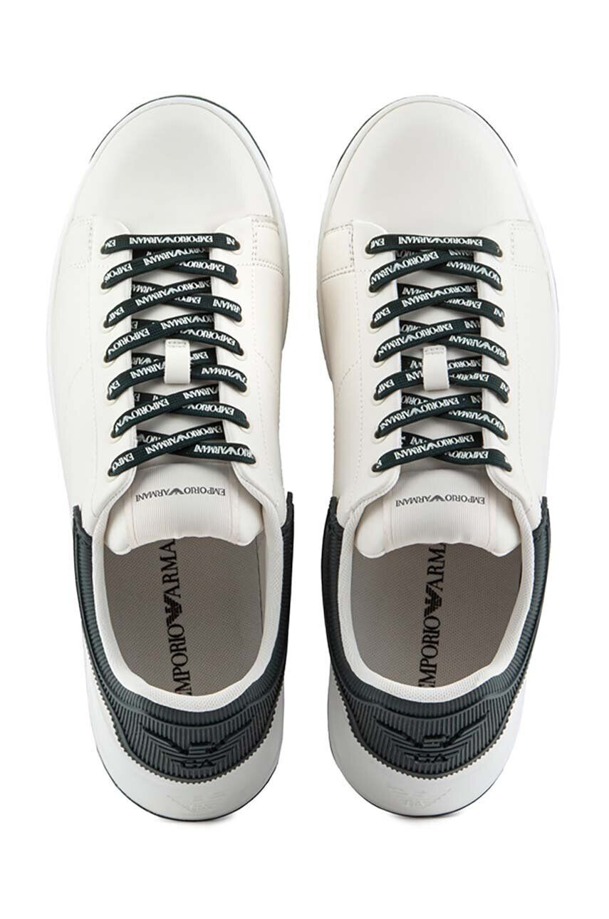 Emporio Armani Kožené sneakers boty šedá barva X4X264 XN001 S435 - Pepit.cz