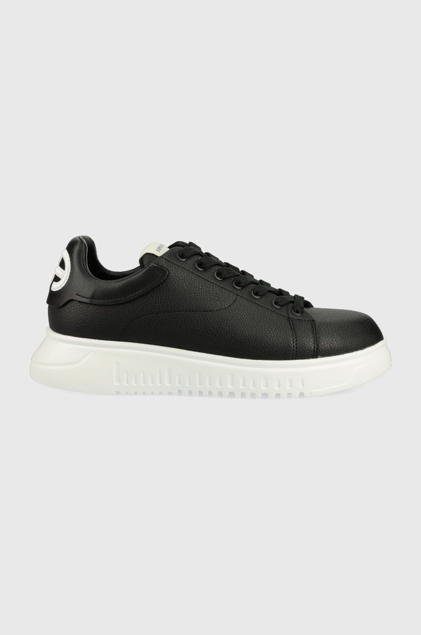 Emporio Armani Kožené sneakers boty - Pepit.cz