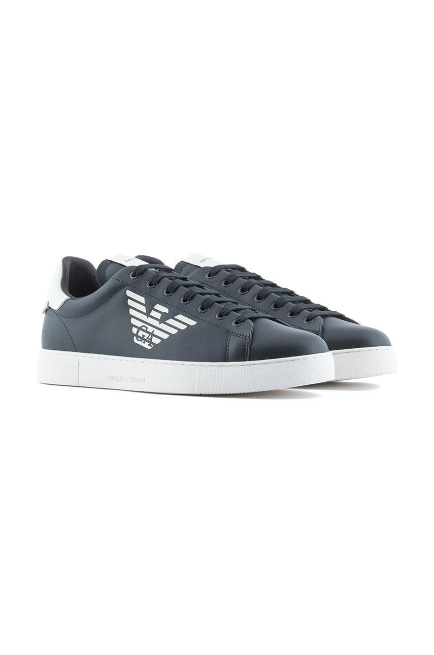 Emporio Armani Kožené sneakers boty - Pepit.cz