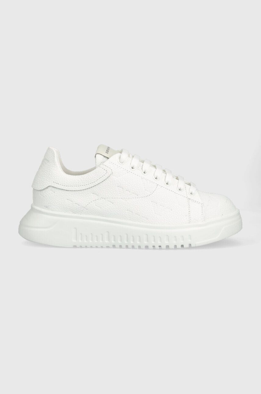 Emporio Armani Kožené sneakers boty X4X264 XN819 A222 bílá barva X4X264 XN819 A222 - Pepit.cz