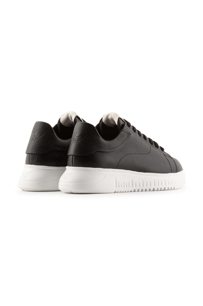 Emporio Armani Kožené sneakers boty X4X264 XN819 K001 černá barva X4X264 XN819 K001 - Pepit.cz