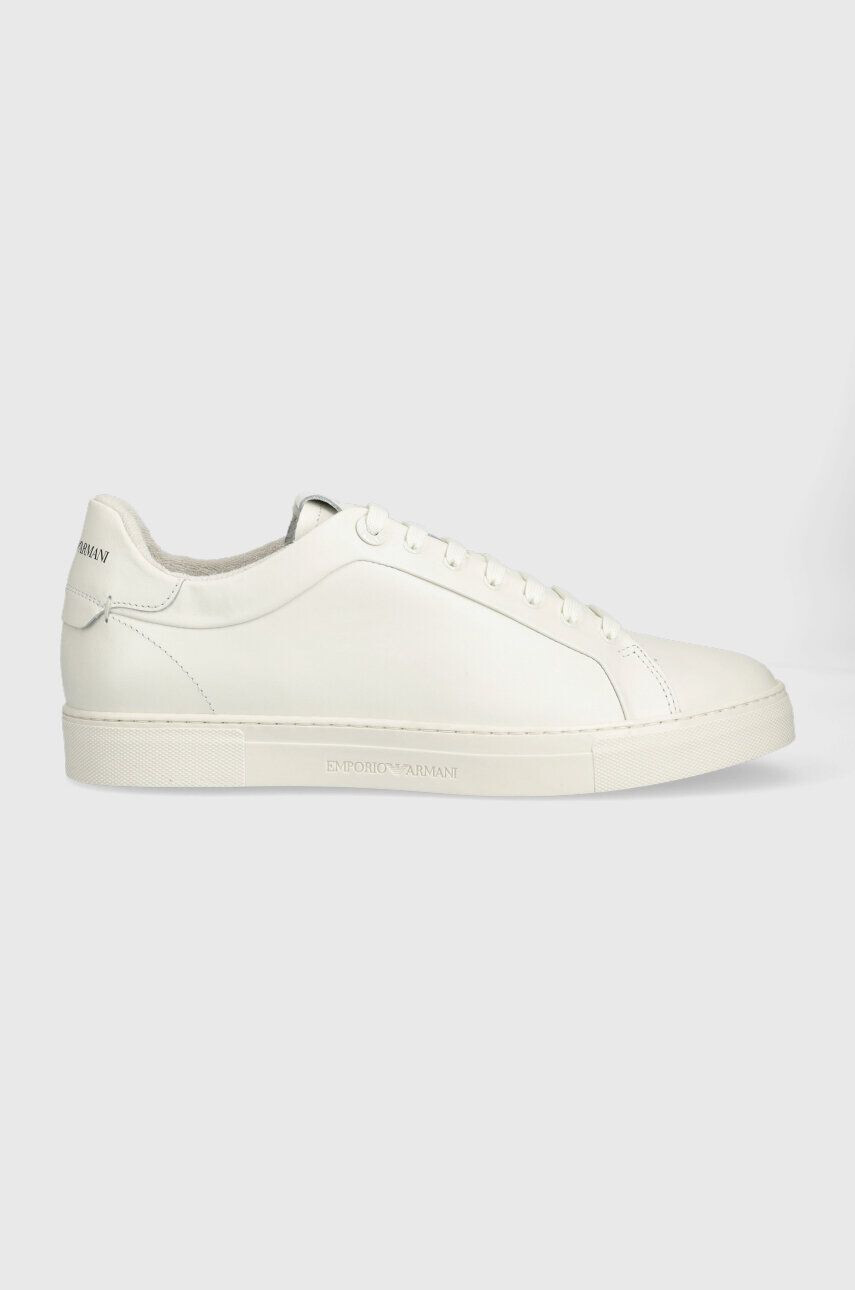 Emporio Armani Kožené sneakers boty X4X598 XF662 00894 bílá barva X4X598 XF662 00894 - Pepit.cz