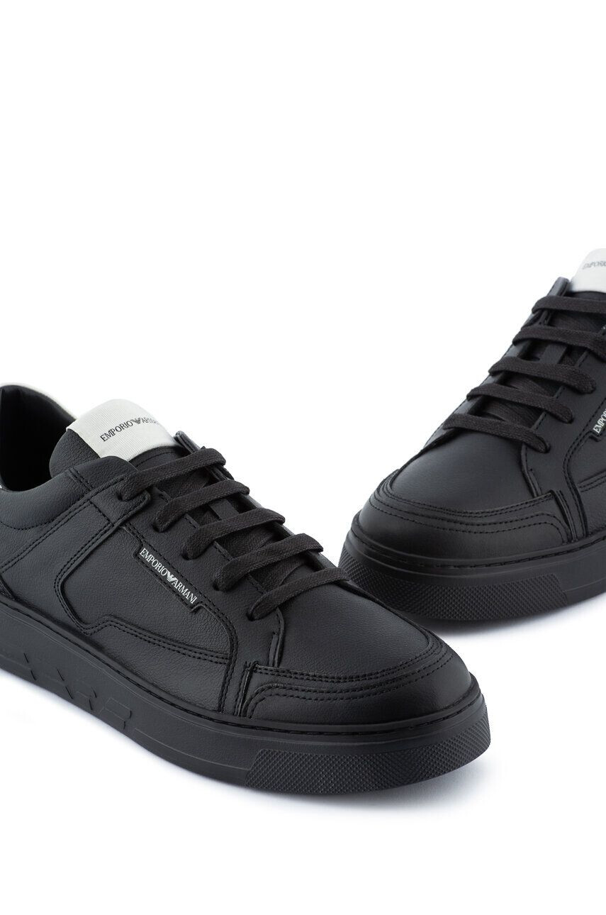 Emporio Armani Sneakers boty černá barva - Pepit.cz