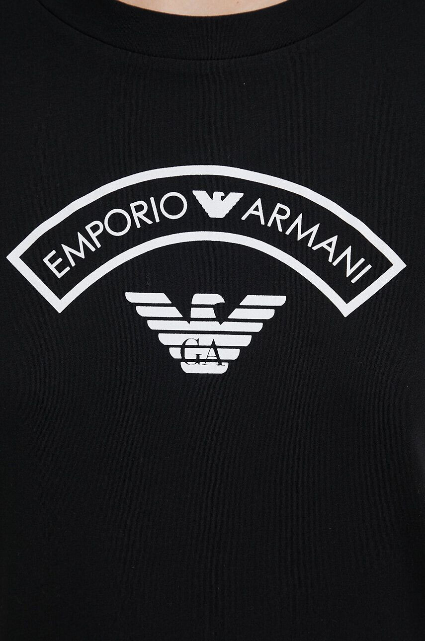 Emporio Armani Underwear Šaty lounge černá barva - Pepit.cz