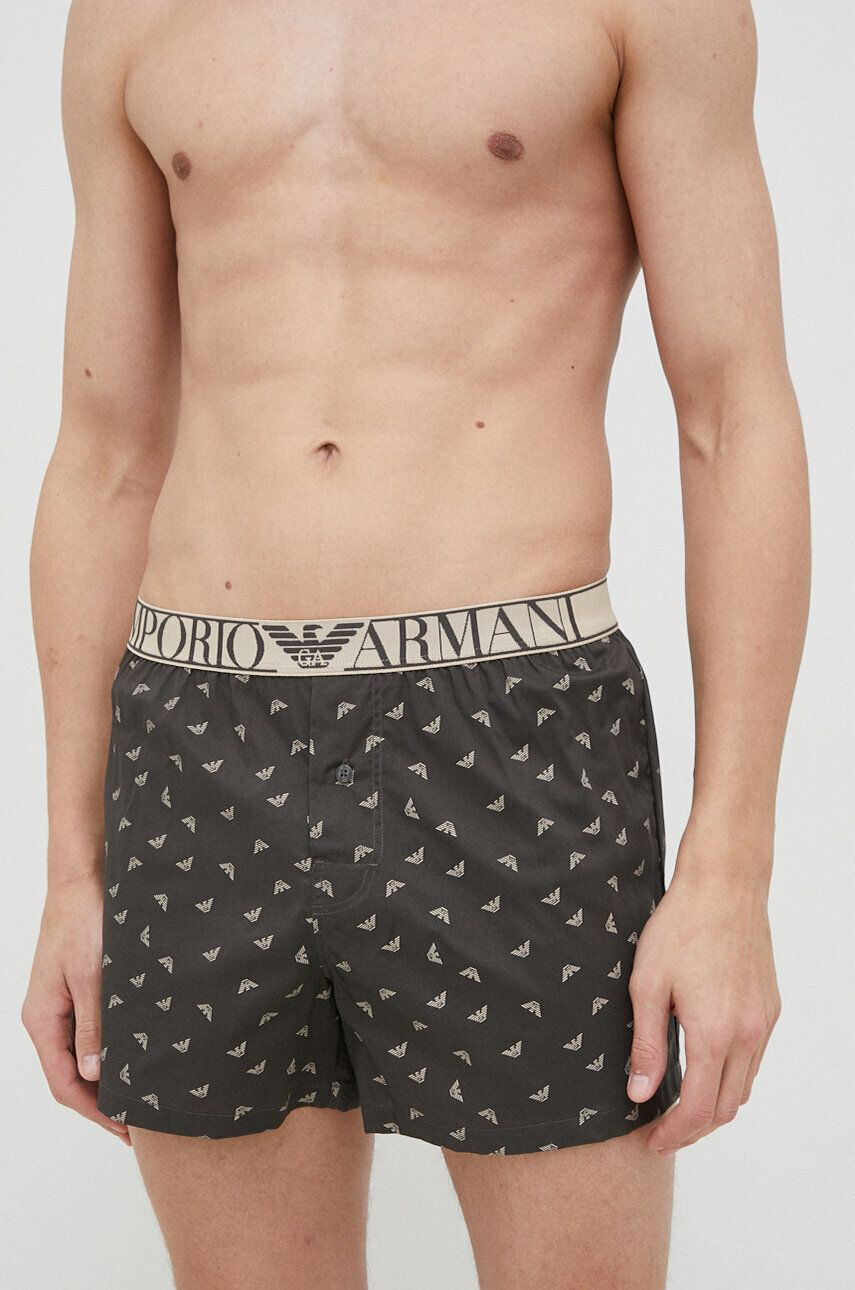 Emporio Armani Underwear Bavlněné boxerky šedá barva - Pepit.cz