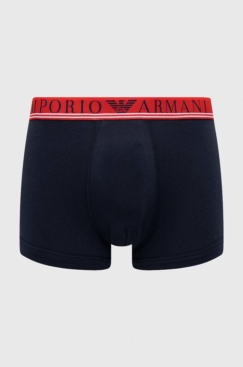 Emporio Armani Underwear Boxerky 3-pack pánské tmavomodrá barva - Pepit.cz