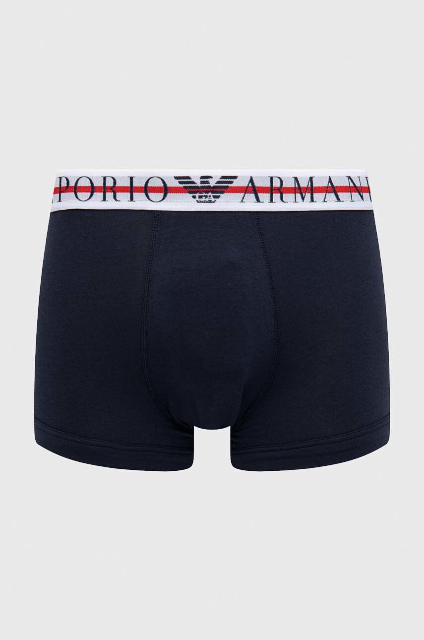 Emporio Armani Underwear Boxerky 3-pack pánské tmavomodrá barva - Pepit.cz