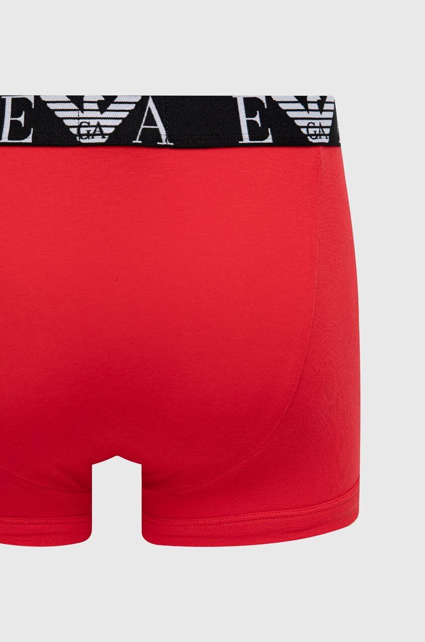 Emporio Armani Underwear Boxerky 3-pack pánské červená barva - Pepit.cz