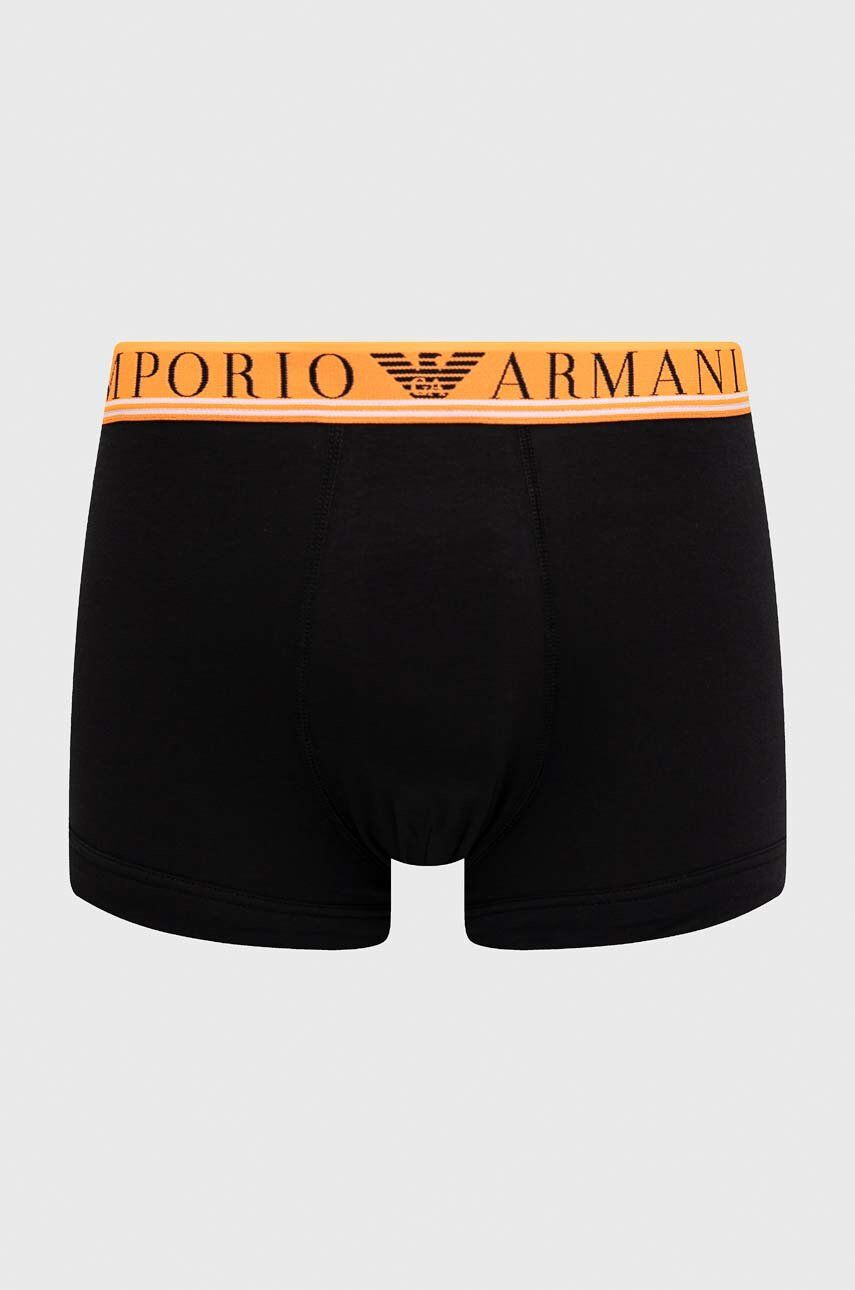 Emporio Armani Underwear Boxerky 3-pack pánské černá barva - Pepit.cz