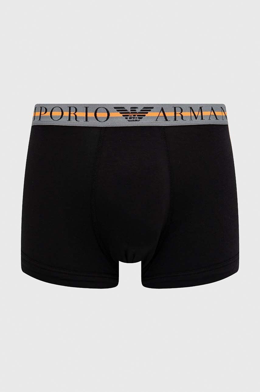 Emporio Armani Underwear Boxerky 3-pack pánské černá barva - Pepit.cz