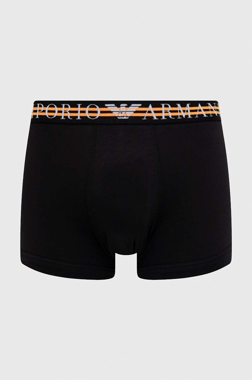 Emporio Armani Underwear Boxerky 3-pack pánské černá barva - Pepit.cz