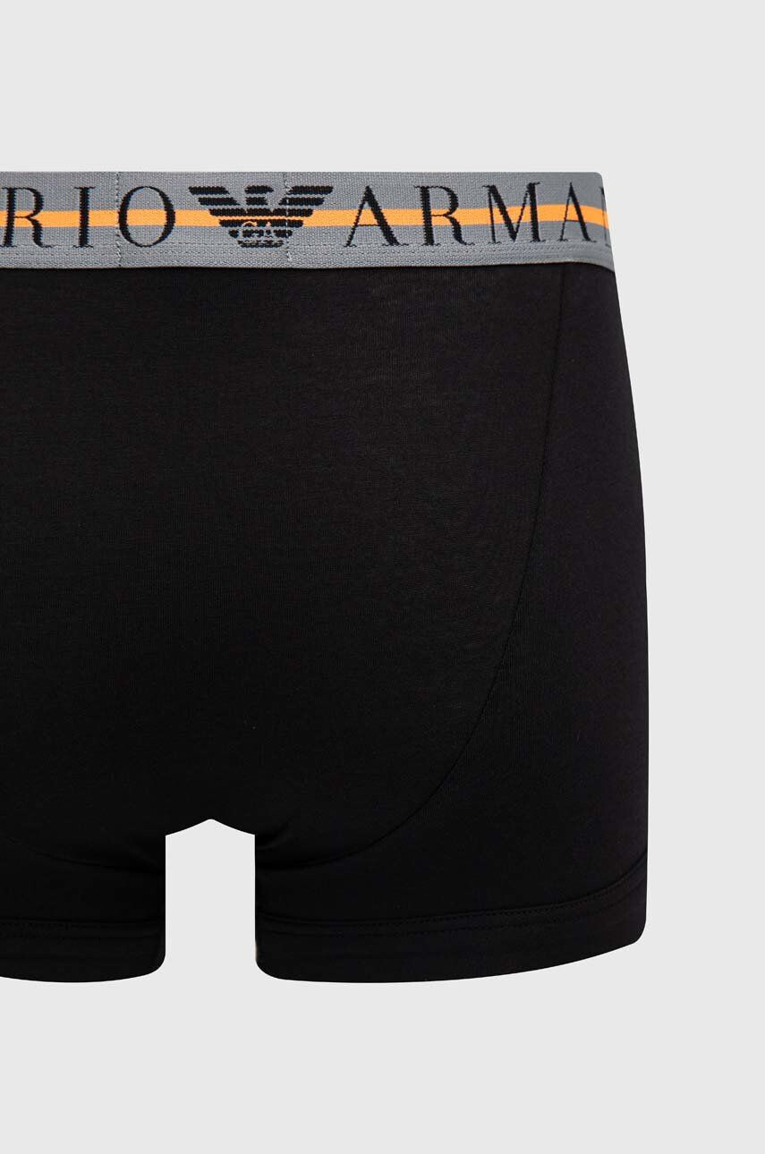 Emporio Armani Underwear Boxerky 3-pack pánské černá barva - Pepit.cz