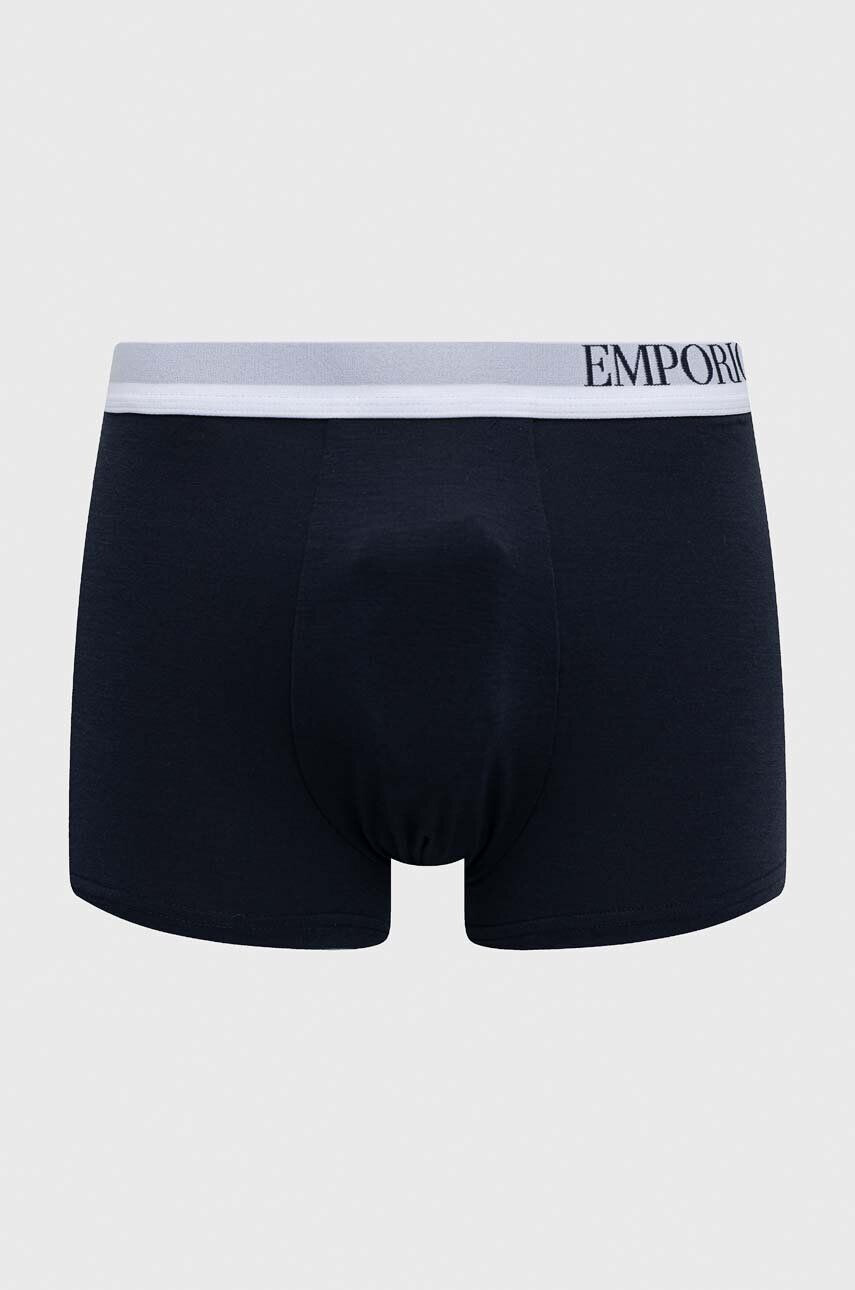 Emporio Armani Underwear Boxerky 3-pack pánské tmavomodrá barva - Pepit.cz