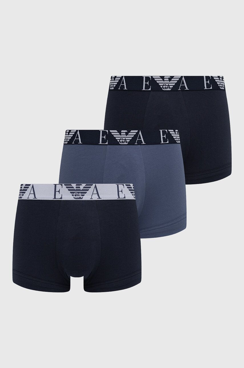 Emporio Armani Underwear Boxerky 3-pack pánské černá barva - Pepit.cz