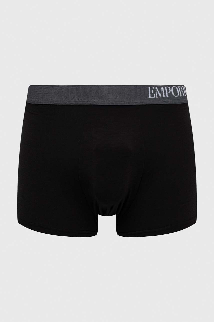 Emporio Armani Underwear Boxerky 3-pack pánské černá barva - Pepit.cz