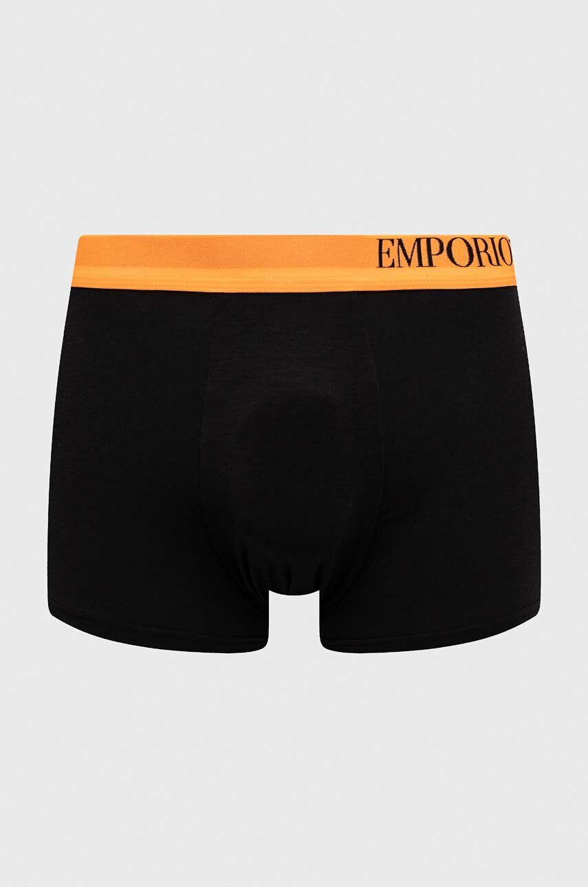 Emporio Armani Underwear Boxerky 3-pack pánské černá barva - Pepit.cz