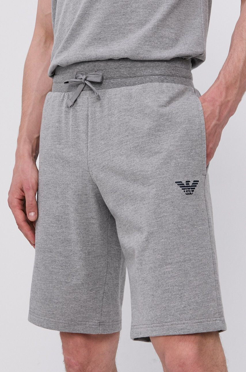 Emporio Armani Underwear Pyžamové šortky Emporio Armani pánské šedá barva vzorované - Pepit.cz