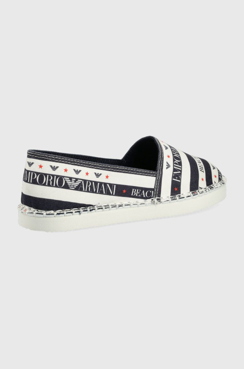 Emporio Armani Underwear Espadrilky tmavomodrá barva - Pepit.cz