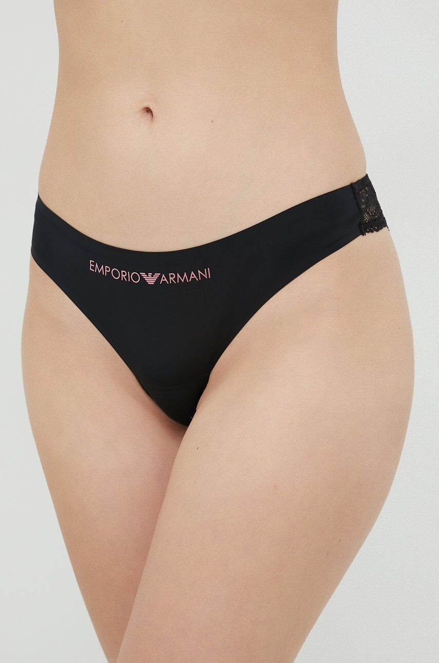 Emporio Armani Underwear Kalhotky brazilky černá barva - Pepit.cz