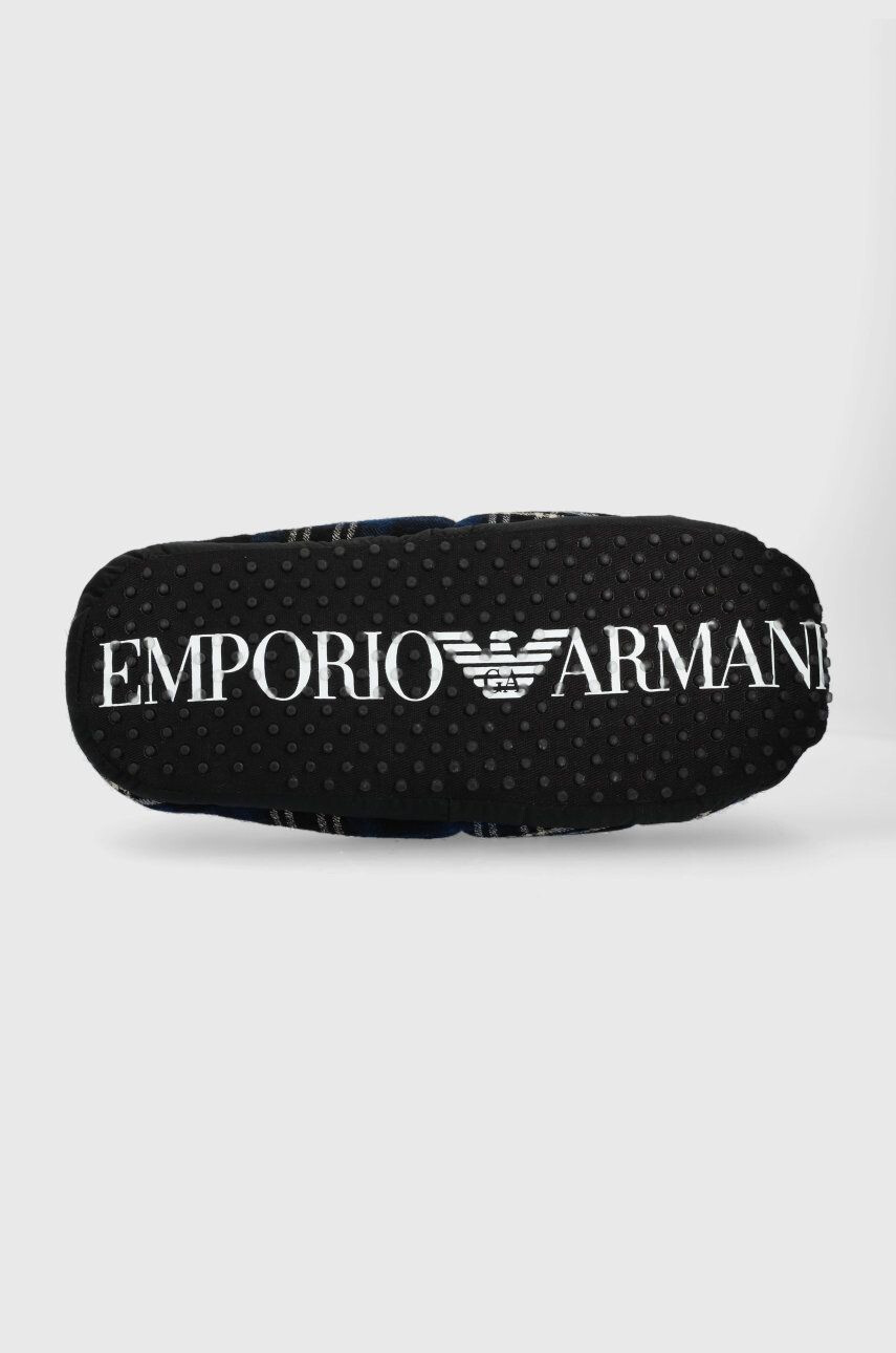 Emporio Armani Underwear Pantofle tmavomodrá barva - Pepit.cz