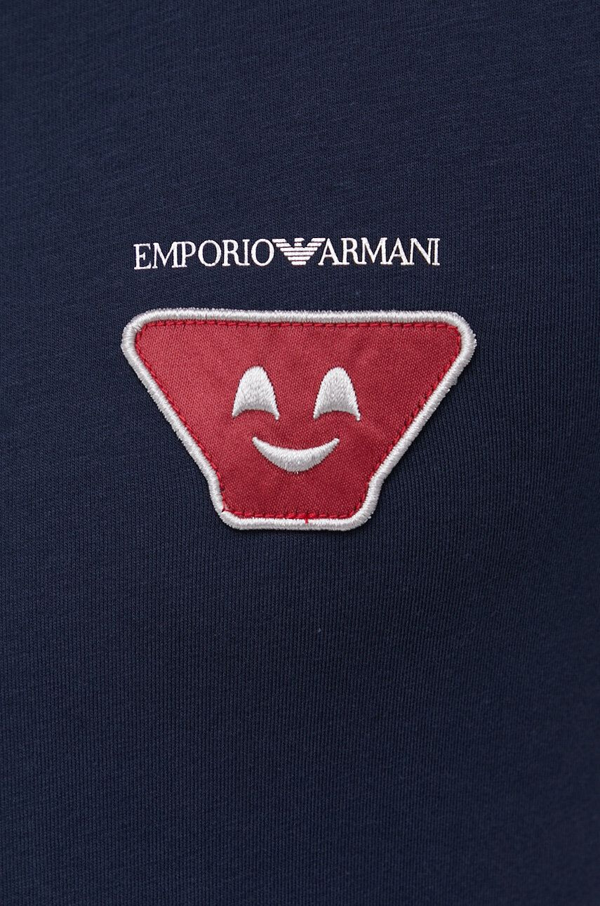 Emporio Armani Underwear Pyžamo pánské tmavomodrá barva s aplikací - Pepit.cz