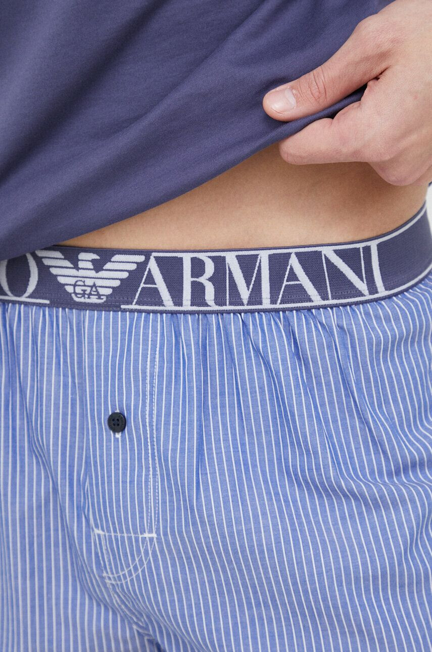 Emporio Armani Underwear Pyžamo tmavomodrá barva - Pepit.cz