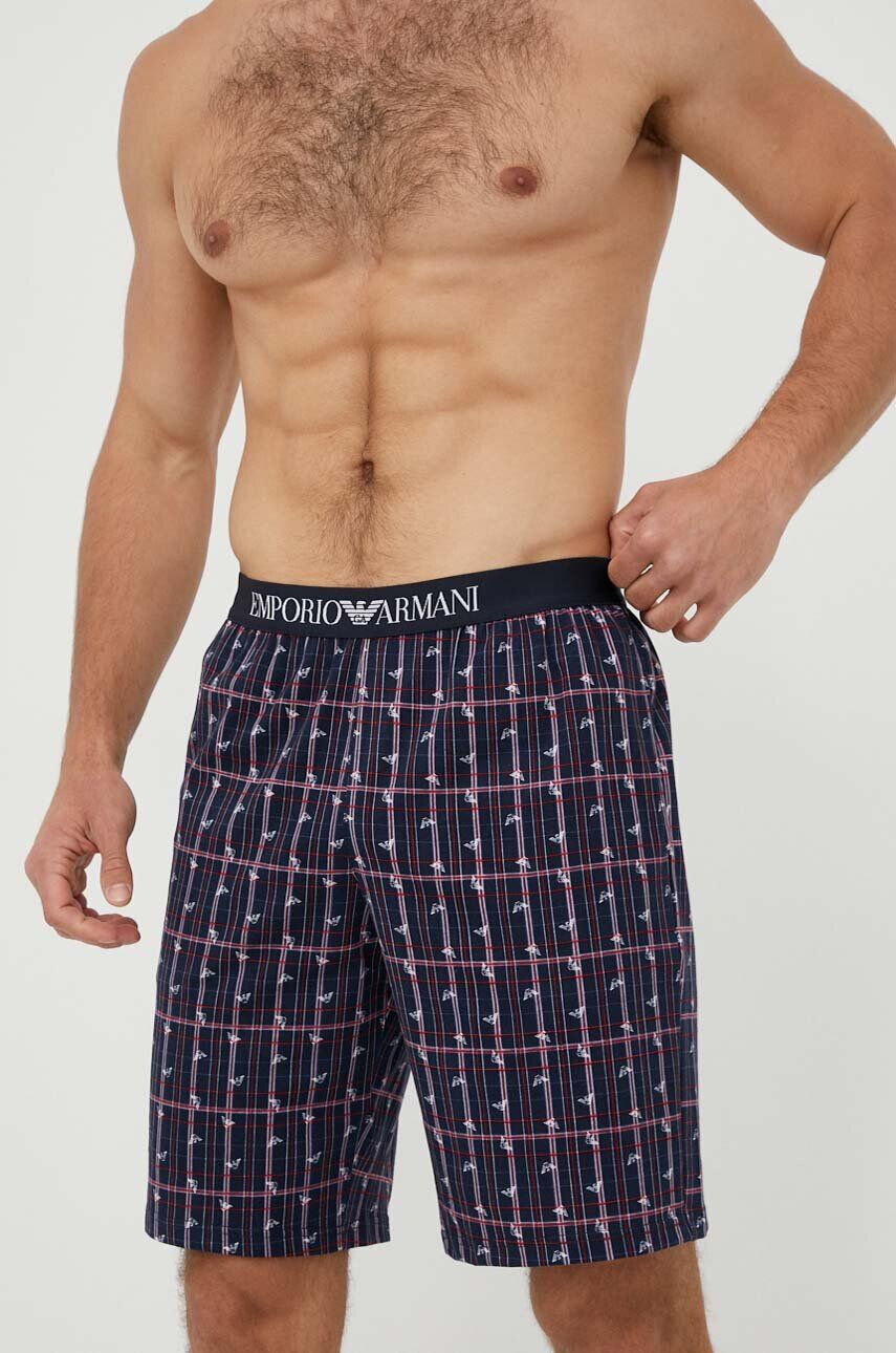 Emporio Armani Underwear Pyžamo tmavomodrá barva - Pepit.cz