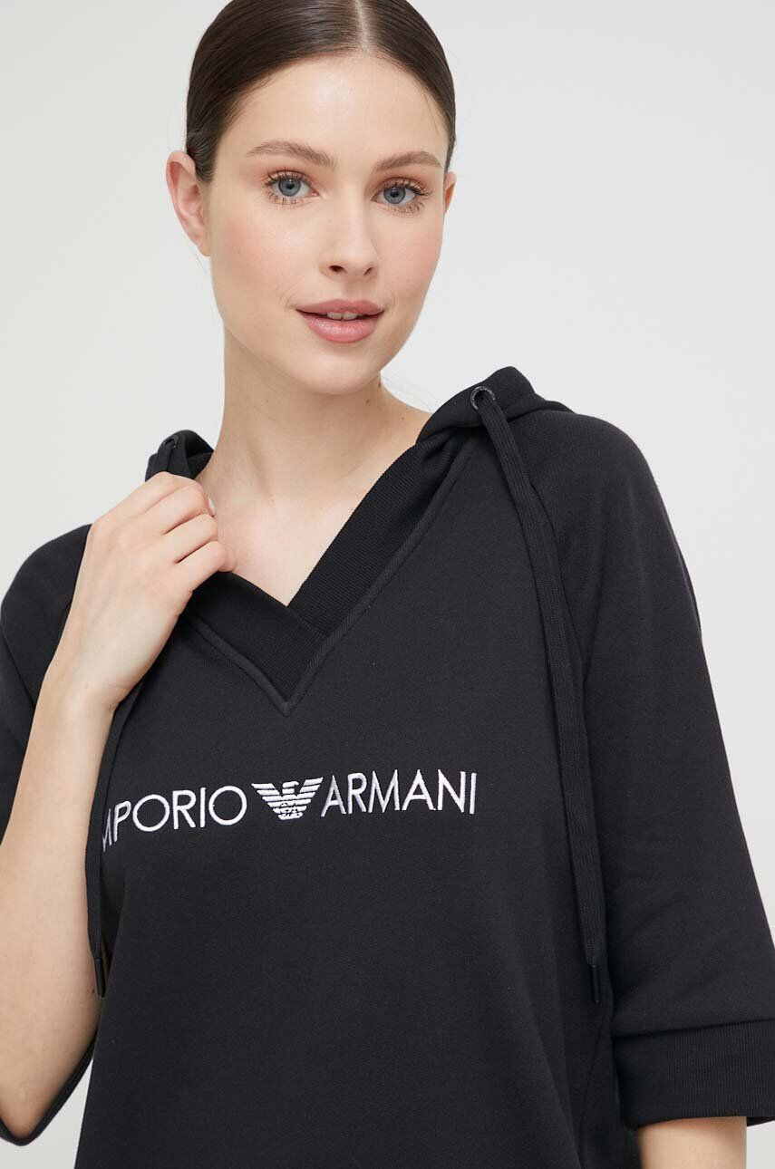 Emporio Armani Underwear Šaty černá barva mini oversize - Pepit.cz