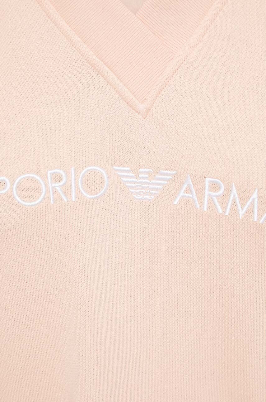 Emporio Armani Underwear Šaty růžová barva mini oversize - Pepit.cz