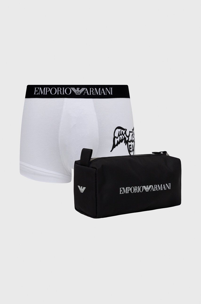 Emporio Armani Underwear Set boxerek a kosmetické taštičky bílá barva - Pepit.cz