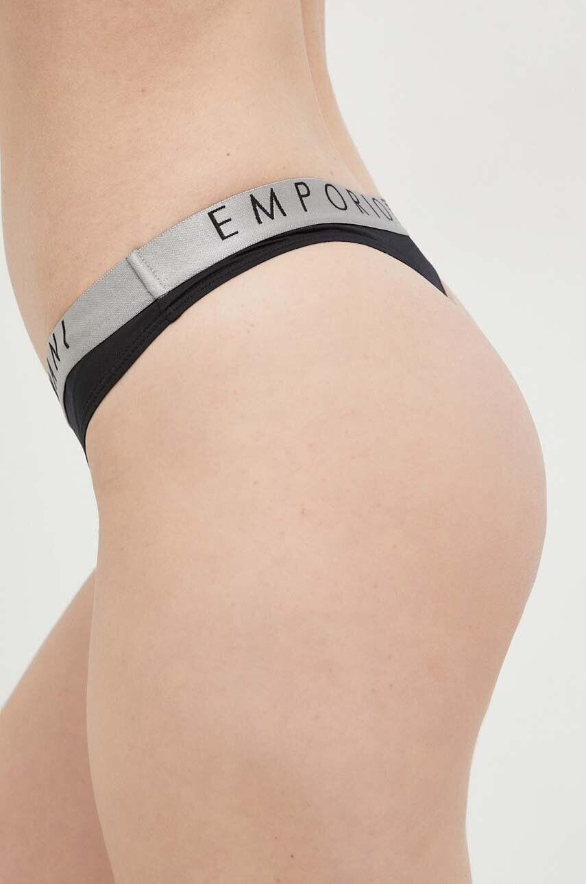 Emporio Armani Underwear Tanga 2-pack černá barva - Pepit.cz