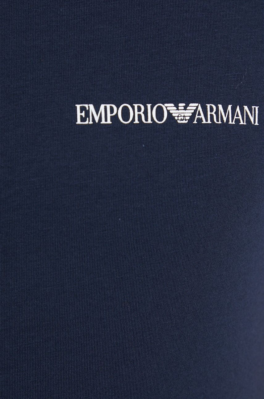 Emporio Armani Underwear Tričko (2-pack) pánské tmavomodrá barva s potiskem - Pepit.cz