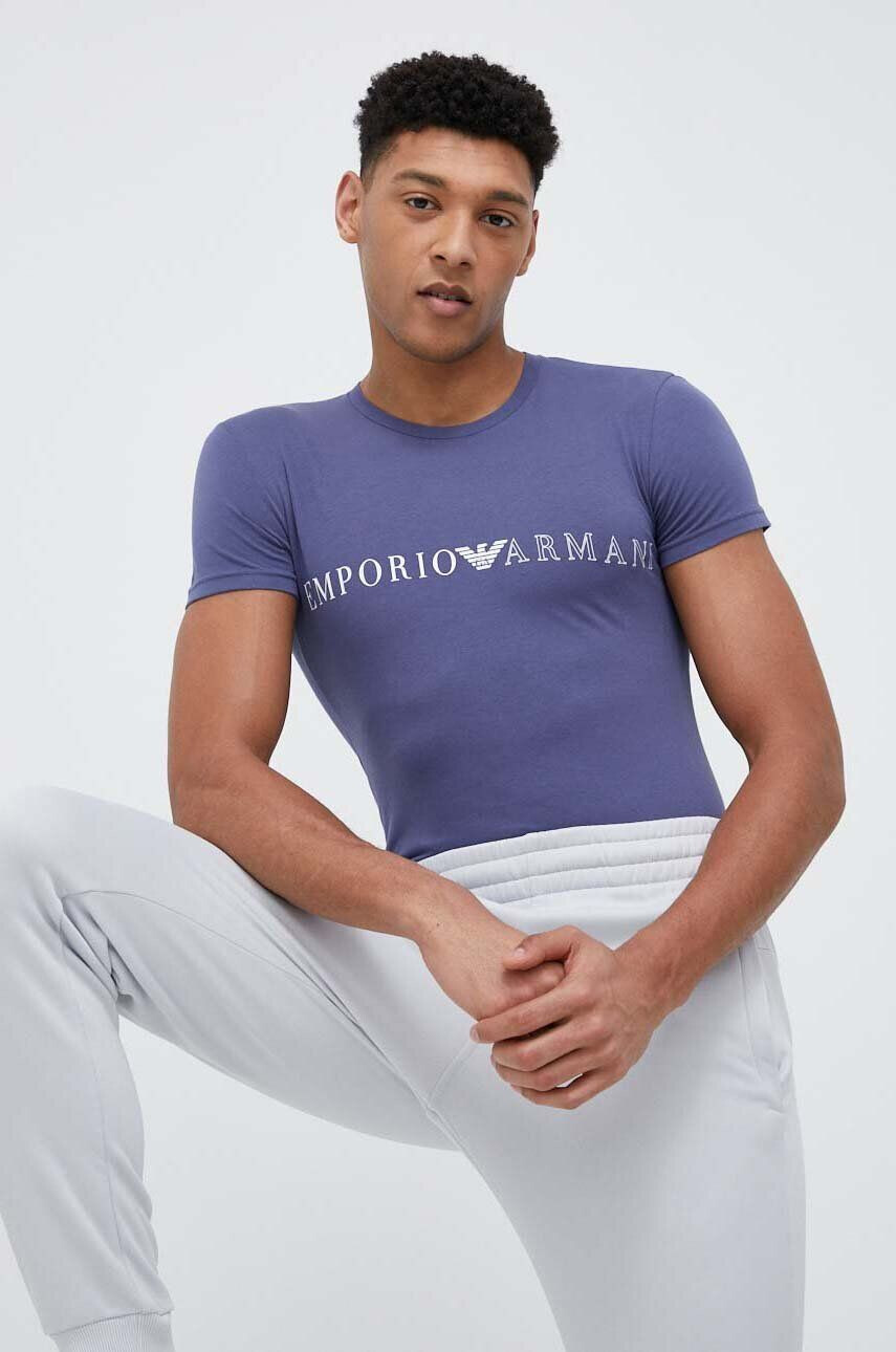 Emporio Armani Underwear Tričko tmavomodrá barva - Pepit.cz