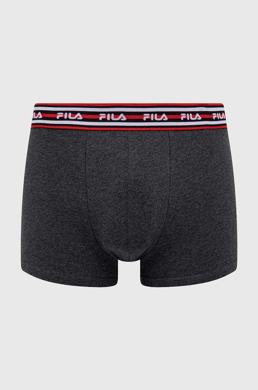 Fila Boxerky pánské šedá barva - Pepit.cz