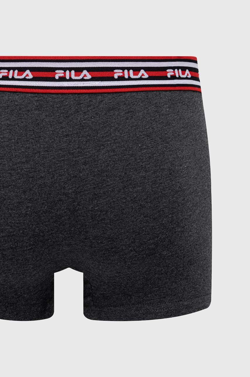 Fila Boxerky pánské šedá barva - Pepit.cz