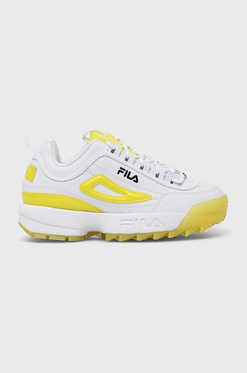 Fila Dětské sneakers boty bílá barva - Pepit.cz