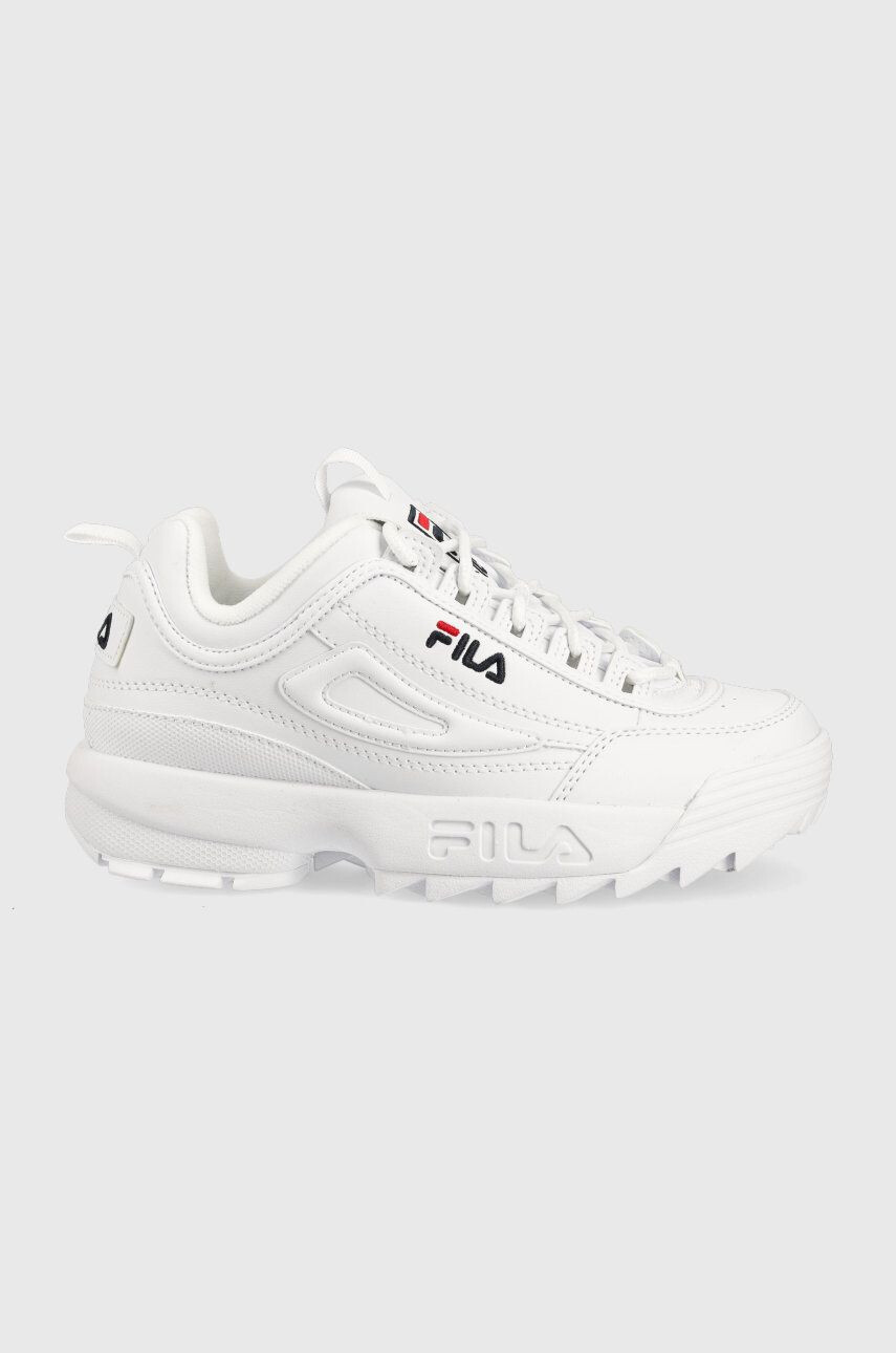 Fila Dětské sneakers boty bílá barva - Pepit.cz