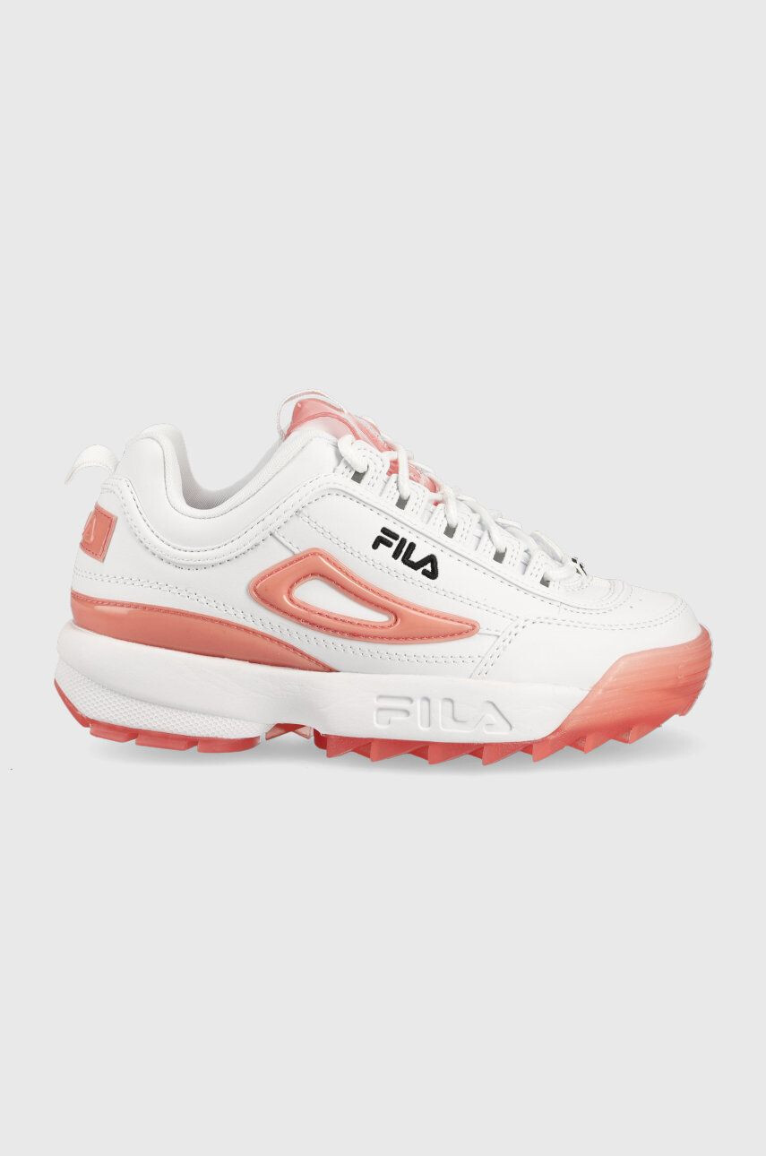 Fila Dětské sneakers boty bílá barva - Pepit.cz