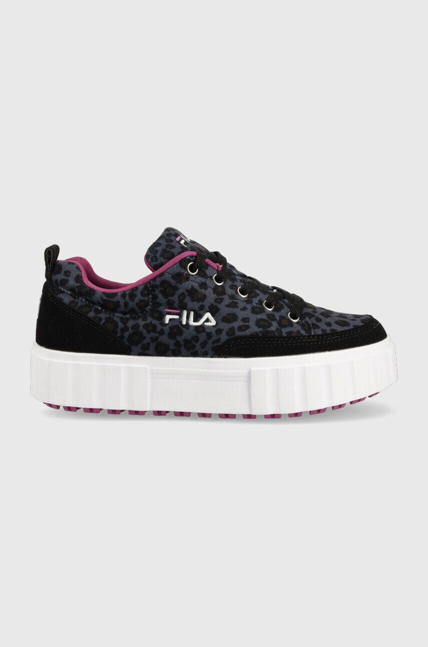 Fila Dětské sneakers boty Sandblast tmavomodrá barva - Pepit.cz