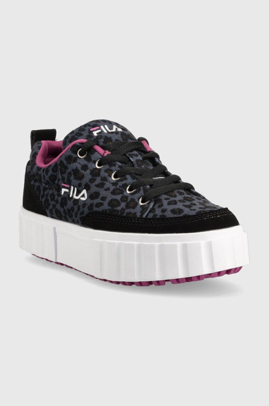 Fila Dětské sneakers boty Sandblast tmavomodrá barva - Pepit.cz