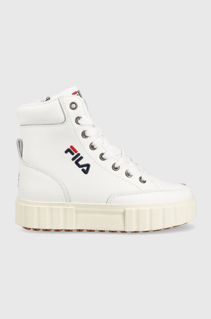 Fila Dětské sneakers boty Sandblast bílá barva - Pepit.cz