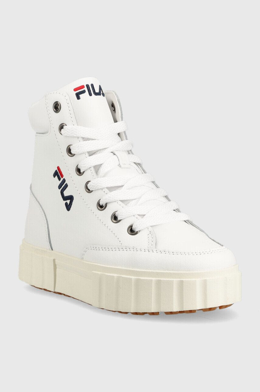 Fila Dětské sneakers boty Sandblast bílá barva - Pepit.cz