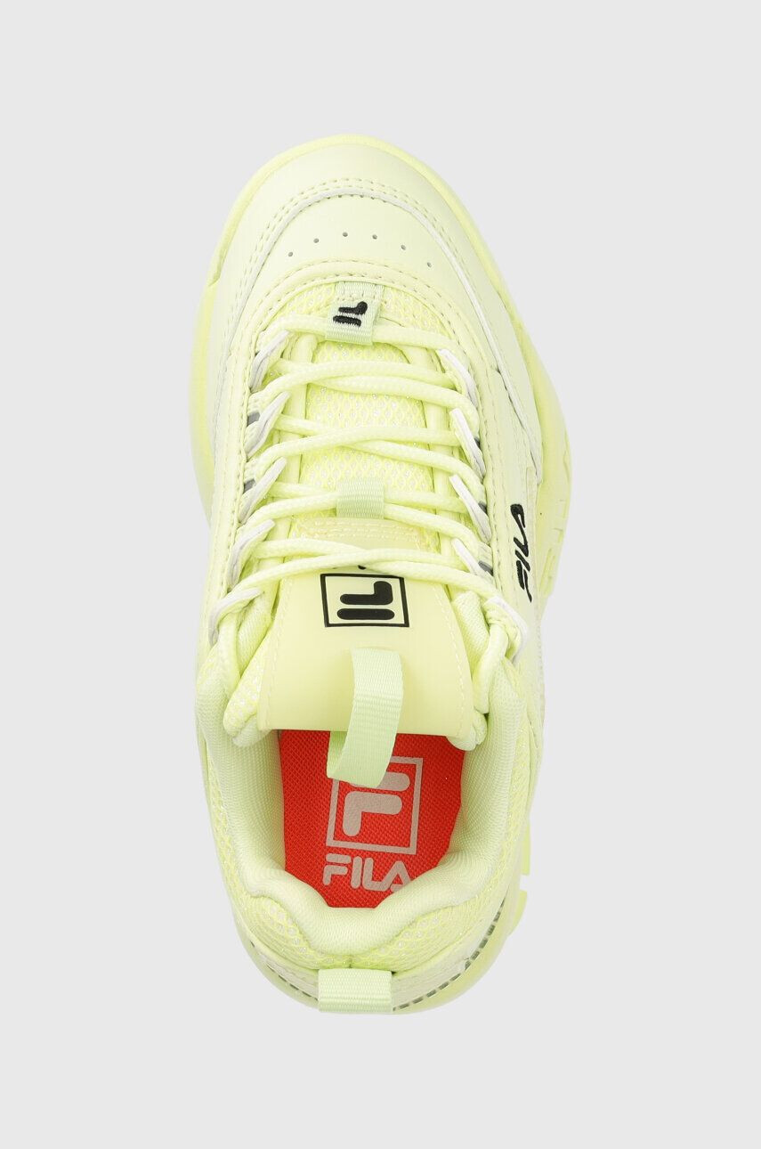 Fila Dětské sneakers boty Disruptor zelená barva - Pepit.cz