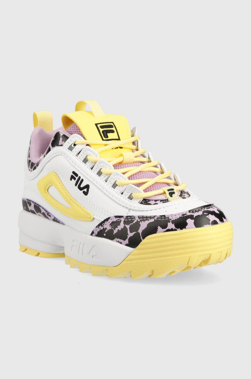 Fila Dětské sneakers boty FFK0115 DISRUPTOR F bílá barva - Pepit.cz