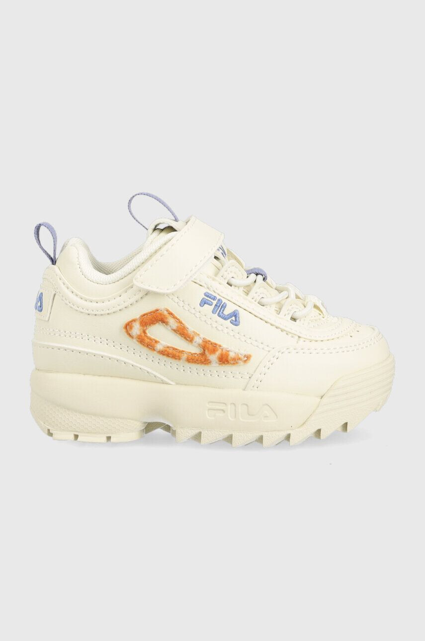 Fila Dětské sneakers boty FFK0144 DISRUPTOR E A béžová barva - Pepit.cz