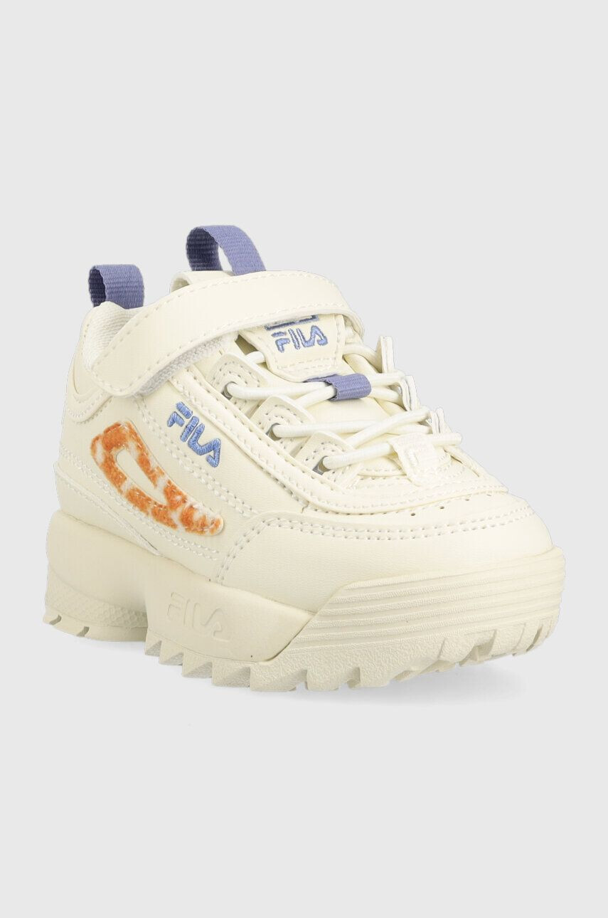 Fila Dětské sneakers boty FFK0144 DISRUPTOR E A béžová barva - Pepit.cz